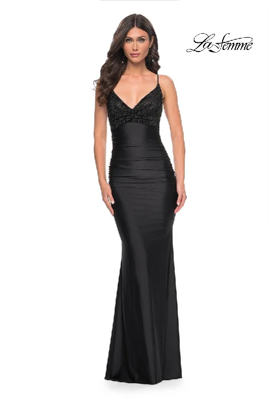 Party dresses with a bow detail for a cute and charming touch​La Femme Dress 32319