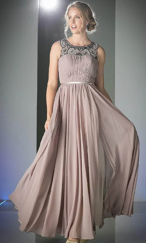 Prom dresses with one - shoulder designs and feather accents for a bold statementLadivine 1588 - Embellished A-Line Evening Dress Prom dresses with one - shoulder designs and feather accents for a bold statementLadivine 1588 - Embellished A-Line Evening Dress