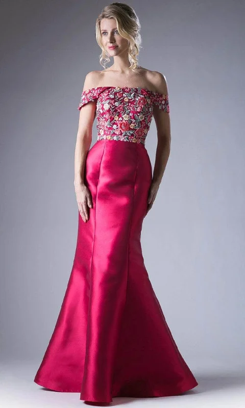 Strapless formal dresses with tulle skirts for a classic prom lookLadivine HW07 - Off Shoulder Embroidered Trumpet Gown Strapless formal dresses with tulle skirts for a classic prom lookLadivine HW07 - Off Shoulder Embroidered Trumpet Gown