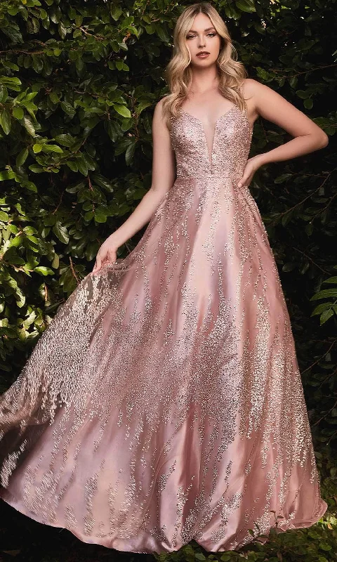Formal dresses with tassel - adorned belts and tiered skirts for a stylish and festive formal eventLadivine J819 - Glitter Floral Ball gown