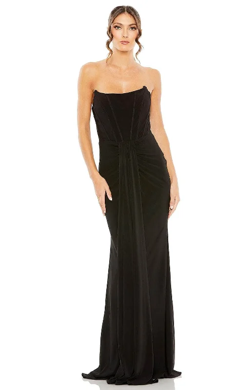 Ieena Duggal 13003 - Strapless Waist Detailed Evening Dress