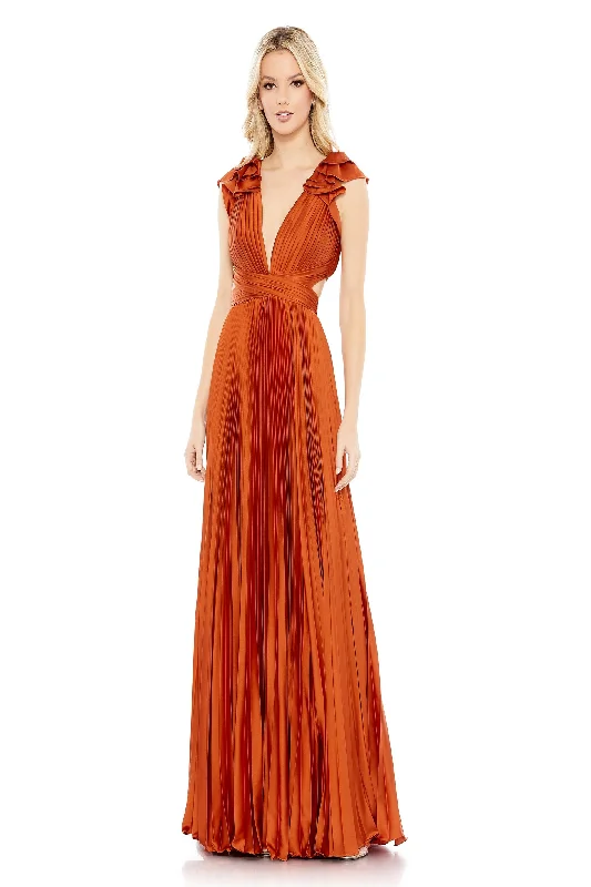 Prom dresses with one - shoulder ruffled straps and geometric patterns for a contemporary and eye - catching formal eventMac Duggal 26729 Prom dresses with one - shoulder ruffled straps and geometric patterns for a contemporary and eye - catching formal eventMac Duggal 26729