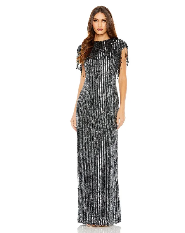 Fairy - themed party dresses with wings and glitter for a magical lookMac Duggal 5971 Long Formal Fringe Dress Fairy - themed party dresses with wings and glitter for a magical lookMac Duggal 5971 Long Formal Fringe Dress