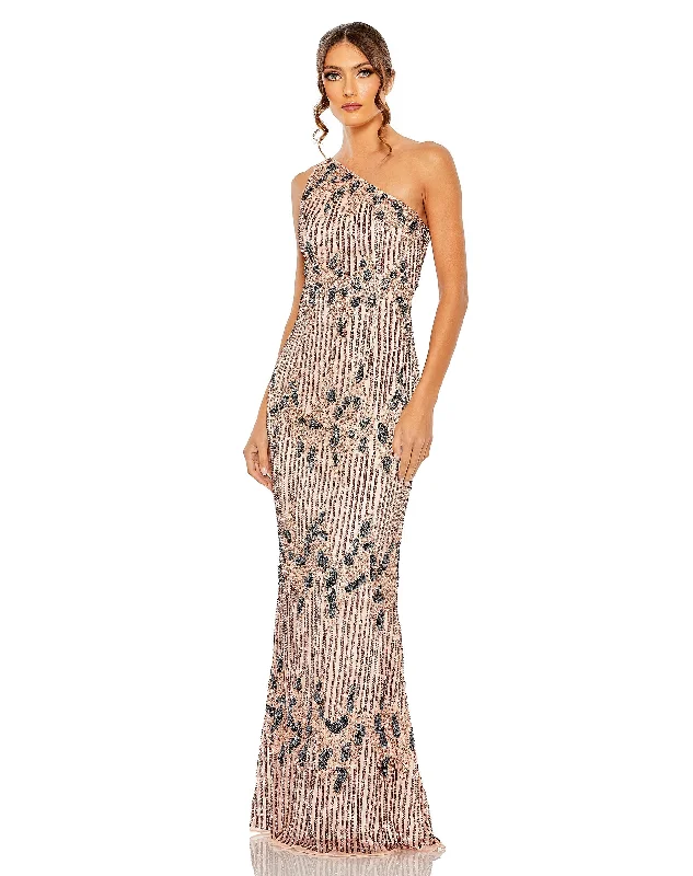 Party dresses with a one - shoulder design for a modern and unique lookMac Duggal 5976 Long One Shoulder Embellished Dress Party dresses with a one - shoulder design for a modern and unique lookMac Duggal 5976 Long One Shoulder Embellished Dress