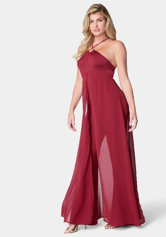 Prom dresses with ruched bodices and organza sleeves for a romantic lookOverlay Wide Leg Jumpsuit Prom dresses with ruched bodices and organza sleeves for a romantic lookOverlay Wide Leg Jumpsuit