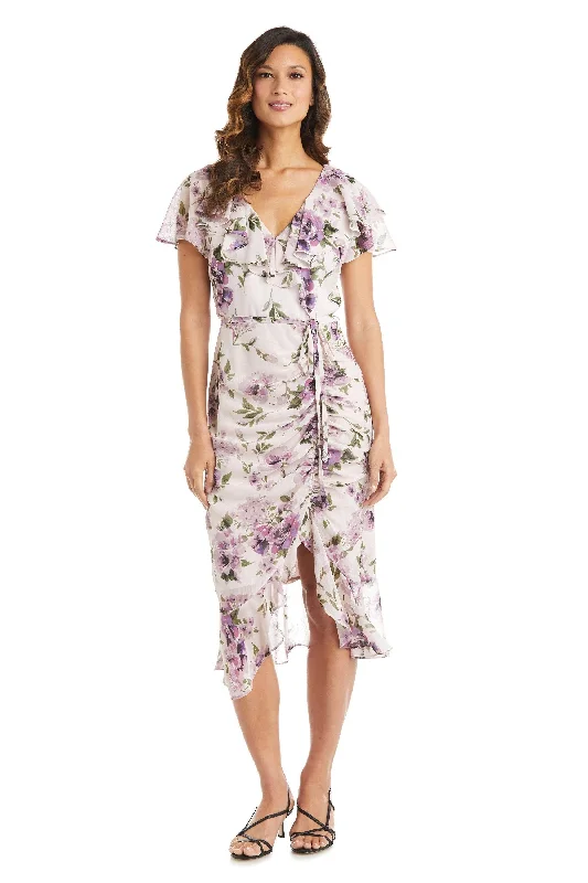 Maxi bodycon dress for a beach wedding​R&M Richards 7776 High Low Floral Dress Sale