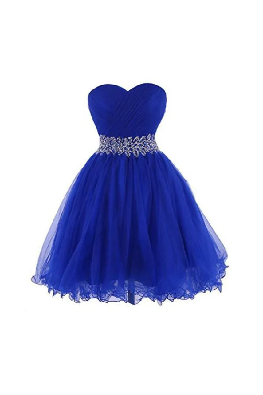 Party dresses with a bow detail for a cute and charming touchSweetheart Tulle Cocktail Dress Homecoming Dress With Beading PG086 Party dresses with a bow detail for a cute and charming touchSweetheart Tulle Cocktail Dress Homecoming Dress With Beading PG086