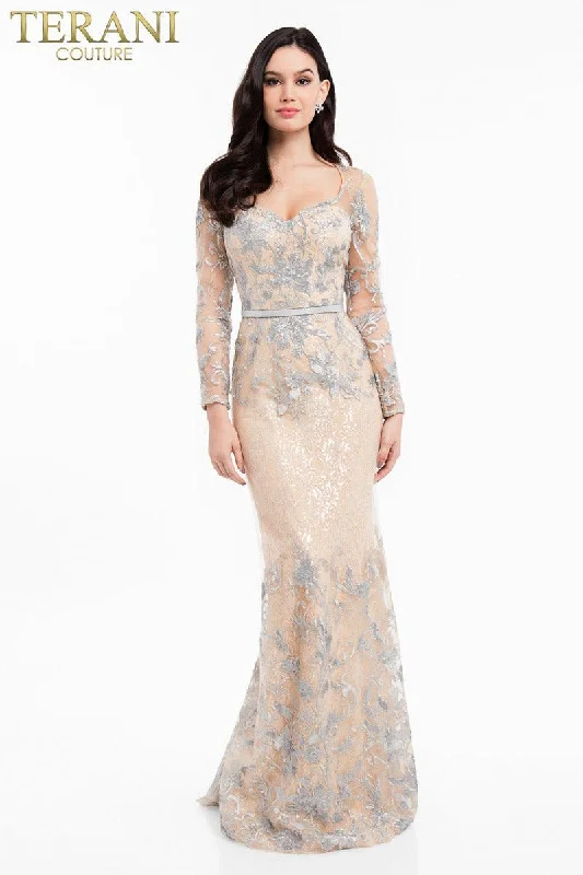 Bodycon dress for a cocktail party​Terani Couture 1823M7706 Formal Long Prom Dress