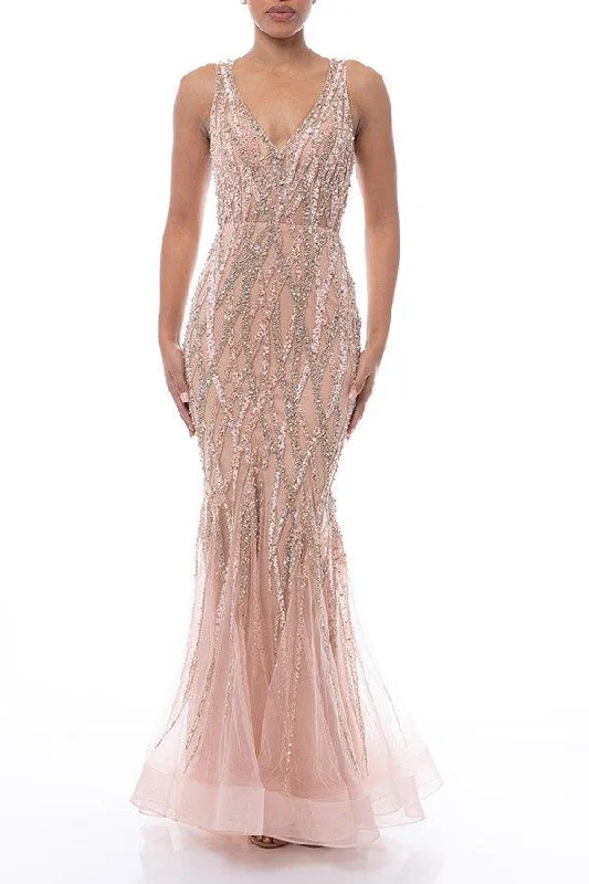 Bodycon dress with a patchwork patternTerani Couture 1912GL9573 Formal Long Prom Dress Bodycon dress with a patchwork patternTerani Couture 1912GL9573 Formal Long Prom Dress
