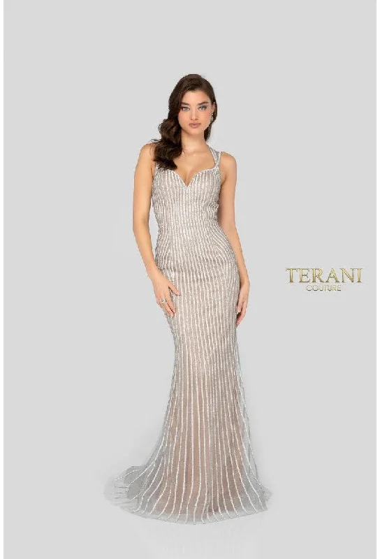 Bodycon dress in a geometric patternTerani Couture 1912P8225 Long Formal Prom Dress Bodycon dress in a geometric patternTerani Couture 1912P8225 Long Formal Prom Dress