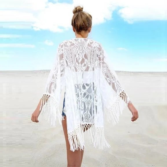 Lia Lace Tassel Cover Up