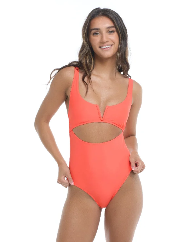 Women's Sheer Paneled One - Pieces in White for a Delicate and Elegant Evening AppearanceSmoothies Eli One-Piece Swimsuit - Sunset Women's Sheer Paneled One - Pieces in White for a Delicate and Elegant Evening AppearanceSmoothies Eli One-Piece Swimsuit - Sunset