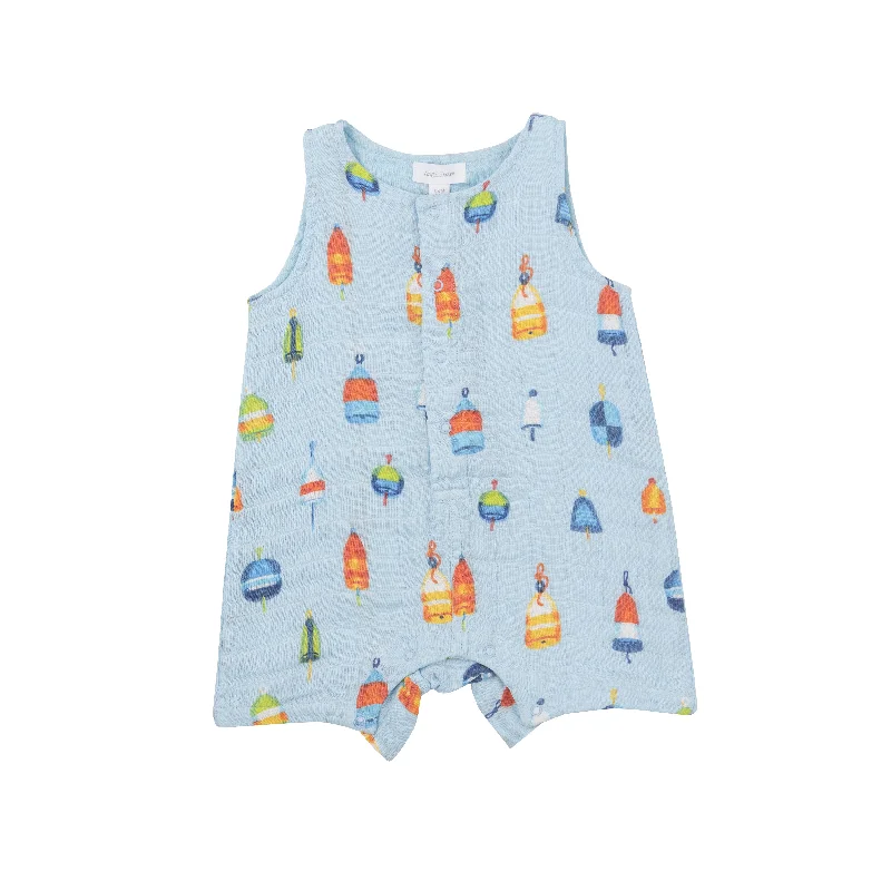 Sleeveless Shortie Romper - Buoys