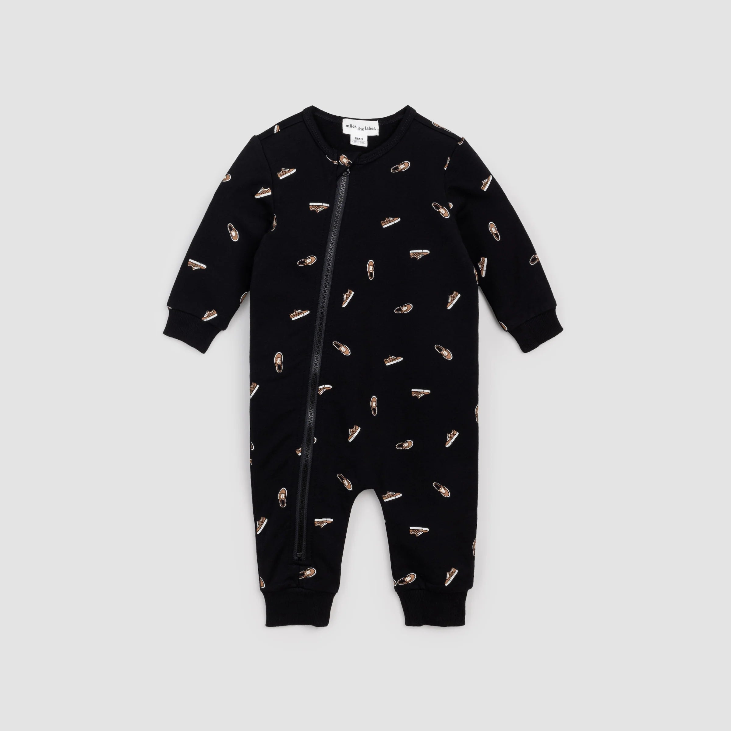 Sneaker Print Playsuit - Black