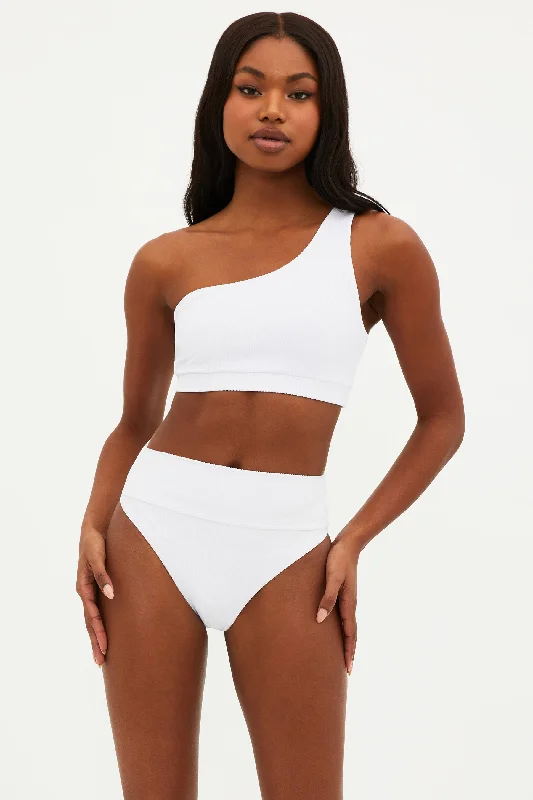 Plus Size Women's Floral - Embroidery Swim Tops in Cream for a Delicate and Elegant AppearanceElla Top White Plus Size Women's Floral - Embroidery Swim Tops in Cream for a Delicate and Elegant AppearanceElla Top White
