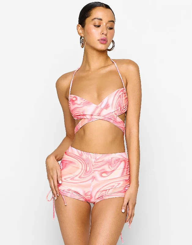 Elsa Short by Summer Haus - Pink/Orange Multi