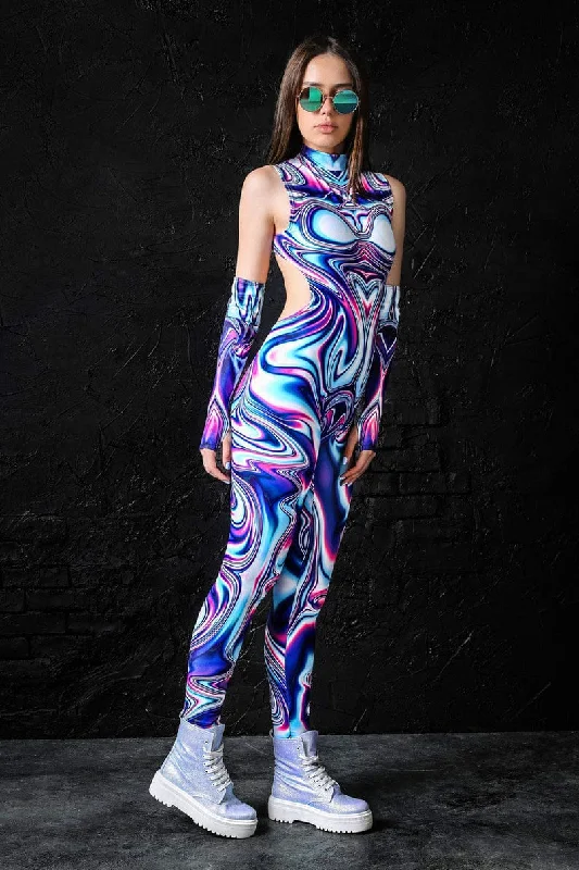 Button - Front Bodysuits with a Classic and Timeless AppealFrenzy Liquid Catsuit