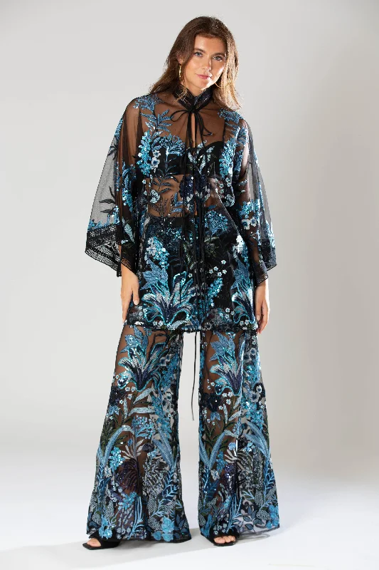Quick - dry polyester cover ups for water sports enthusiastsLuz Sequin Top