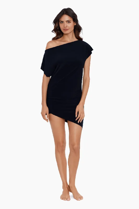 V - neck cover ups for a flattering necklineBateau Beach Dress Swimwear Cover Up