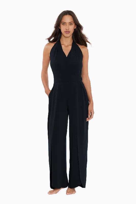 Bohemian - style cover ups for a free - spirited beach aestheticJumpsuit Swim Cover Up Bohemian - style cover ups for a free - spirited beach aestheticJumpsuit Swim Cover Up