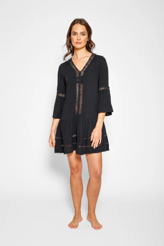 Knee - length cover ups for a versatile and practical beachwear optionMiami Luxe Drop Waist Dress Knee - length cover ups for a versatile and practical beachwear optionMiami Luxe Drop Waist Dress