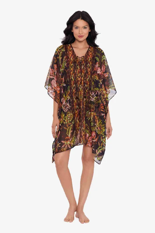 Opaque cover ups for a more modest beach lookBotanico Caftan Swim Cover Up