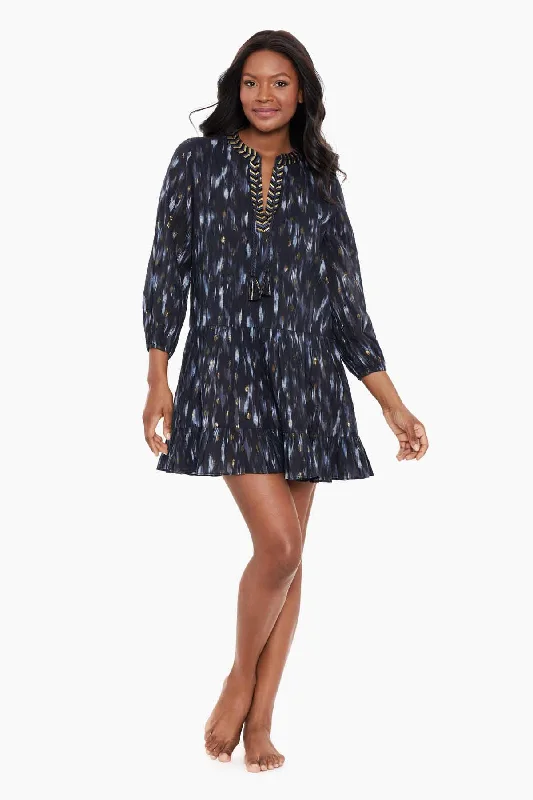 Split - hem cover ups for a more dynamic and stylish appearanceBronze Reign Beach Dress Swim Cover Up Split - hem cover ups for a more dynamic and stylish appearanceBronze Reign Beach Dress Swim Cover Up