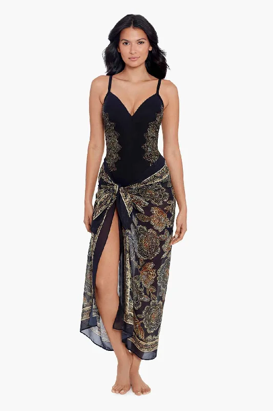 Hand - embroidered lace cover ups for a romantic and elegant beach outfitPetal Pusher Scarf Pareo Swim Cover Up Hand - embroidered lace cover ups for a romantic and elegant beach outfitPetal Pusher Scarf Pareo Swim Cover Up