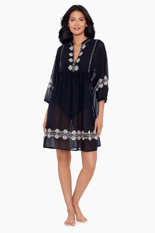 Mock - neck cover ups for a more modern and stylish silhouetteShore Leave Beach Dress Swim Cover Up Mock - neck cover ups for a more modern and stylish silhouetteShore Leave Beach Dress Swim Cover Up