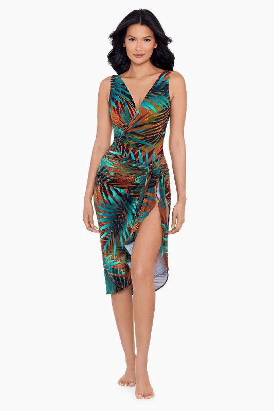 Thermal - lined cover ups for cooler beach eveningsTamara Tigre Long Sarong Swim Cover Up Thermal - lined cover ups for cooler beach eveningsTamara Tigre Long Sarong Swim Cover Up