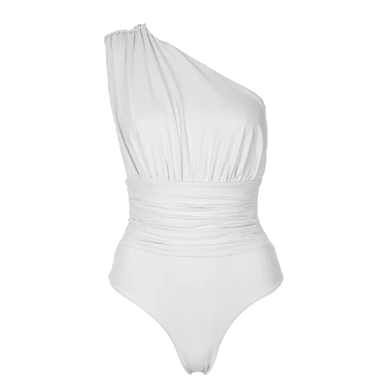 Women's Sleeveless Backless One - Pieces in Black with Cut - Out Details for a Sexy Beach LookMONACO Swimsuit White Women's Sleeveless Backless One - Pieces in Black with Cut - Out Details for a Sexy Beach LookMONACO Swimsuit White
