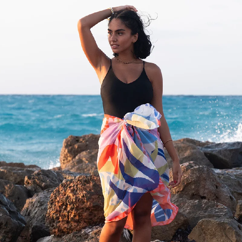 Wrap - around cover ups for a customizable fitPalmera Chiffon Cover Up