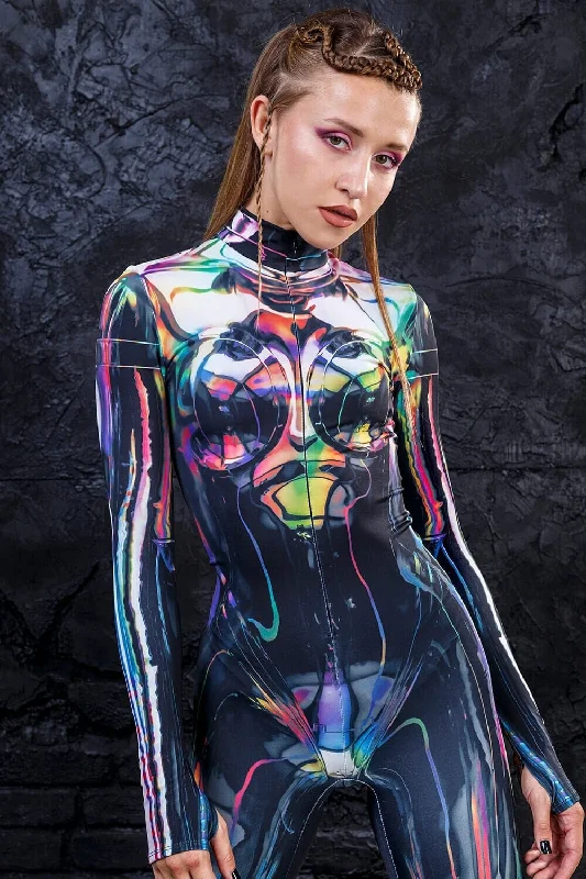 High - Neck Bodysuits for a Modest and Sophisticated LookSpace Fuel Costume